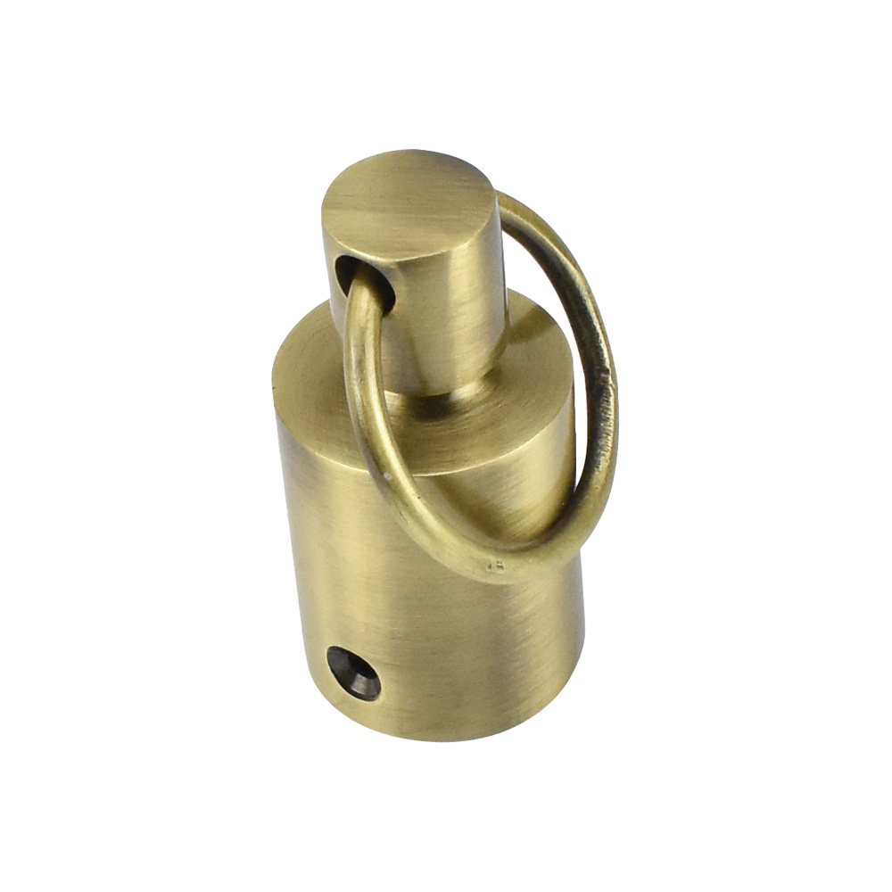 Sash Heritage Pole End - Antique Brass